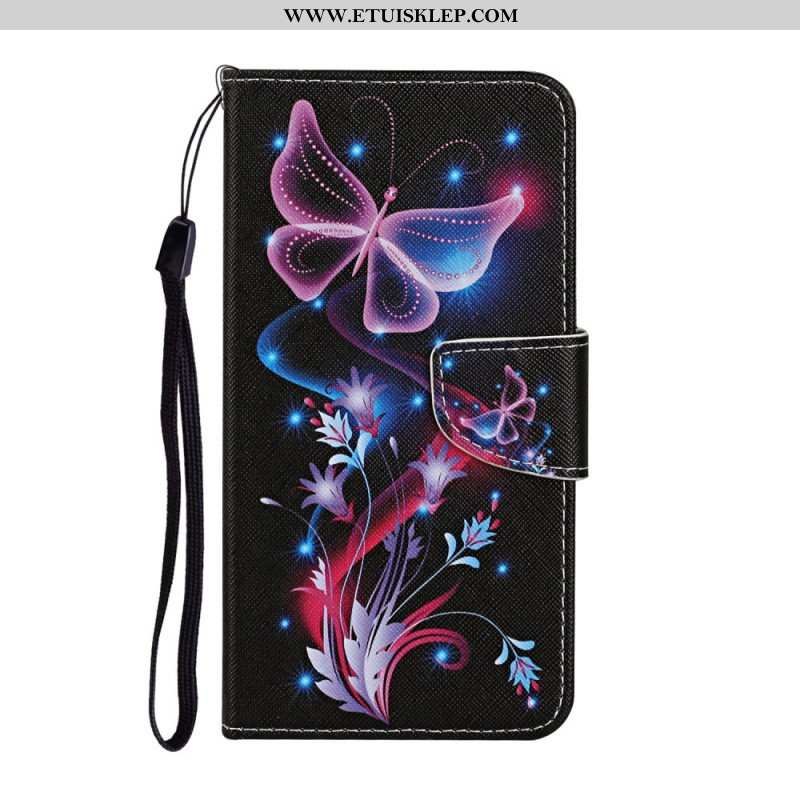 Etui Folio do Samsung Galaxy S22 Plus 5G Motyle I Smycz